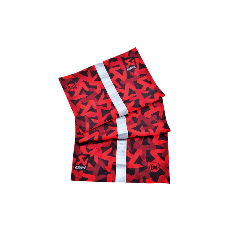 Buff Akrapovic Logos Red/Black - One Size