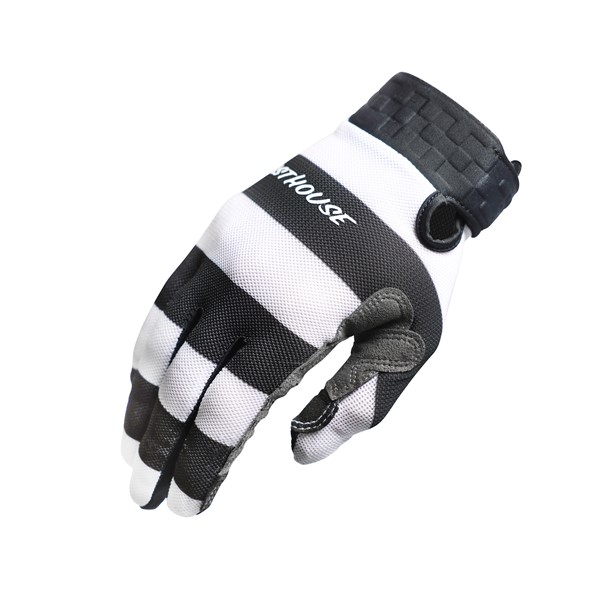 Fasthouse Youth Vapor Jailbird Motocross Gloves Black/White