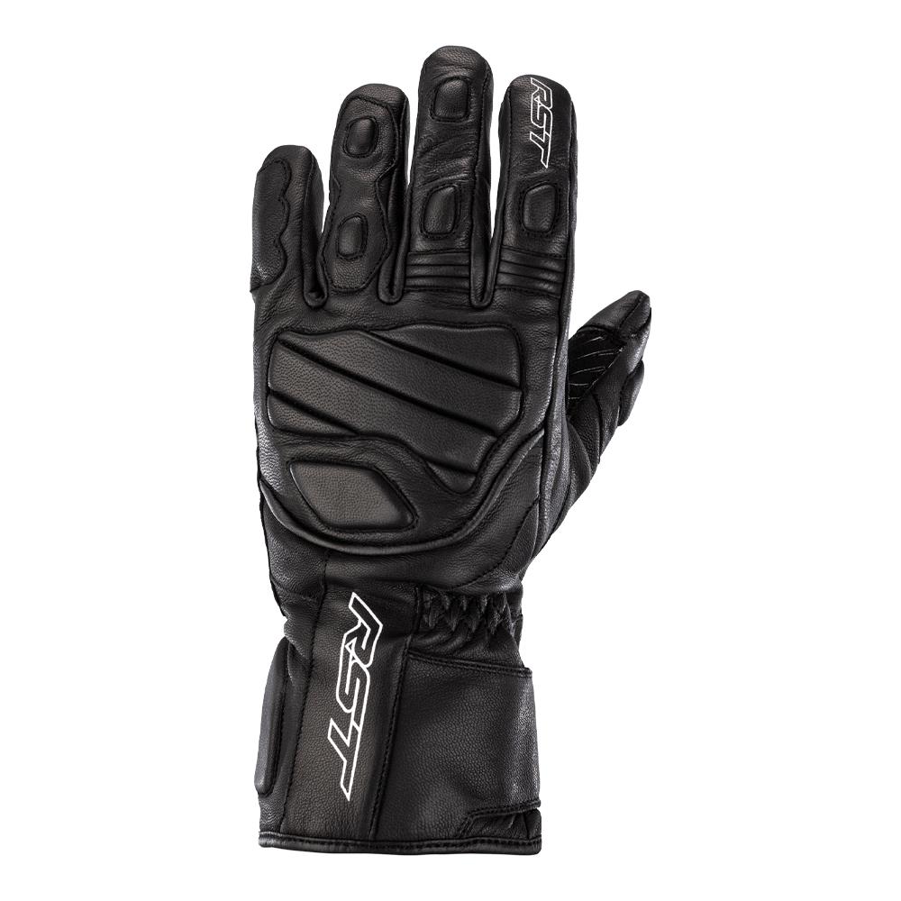 RST Turbine CE Leather Road Gloves Black