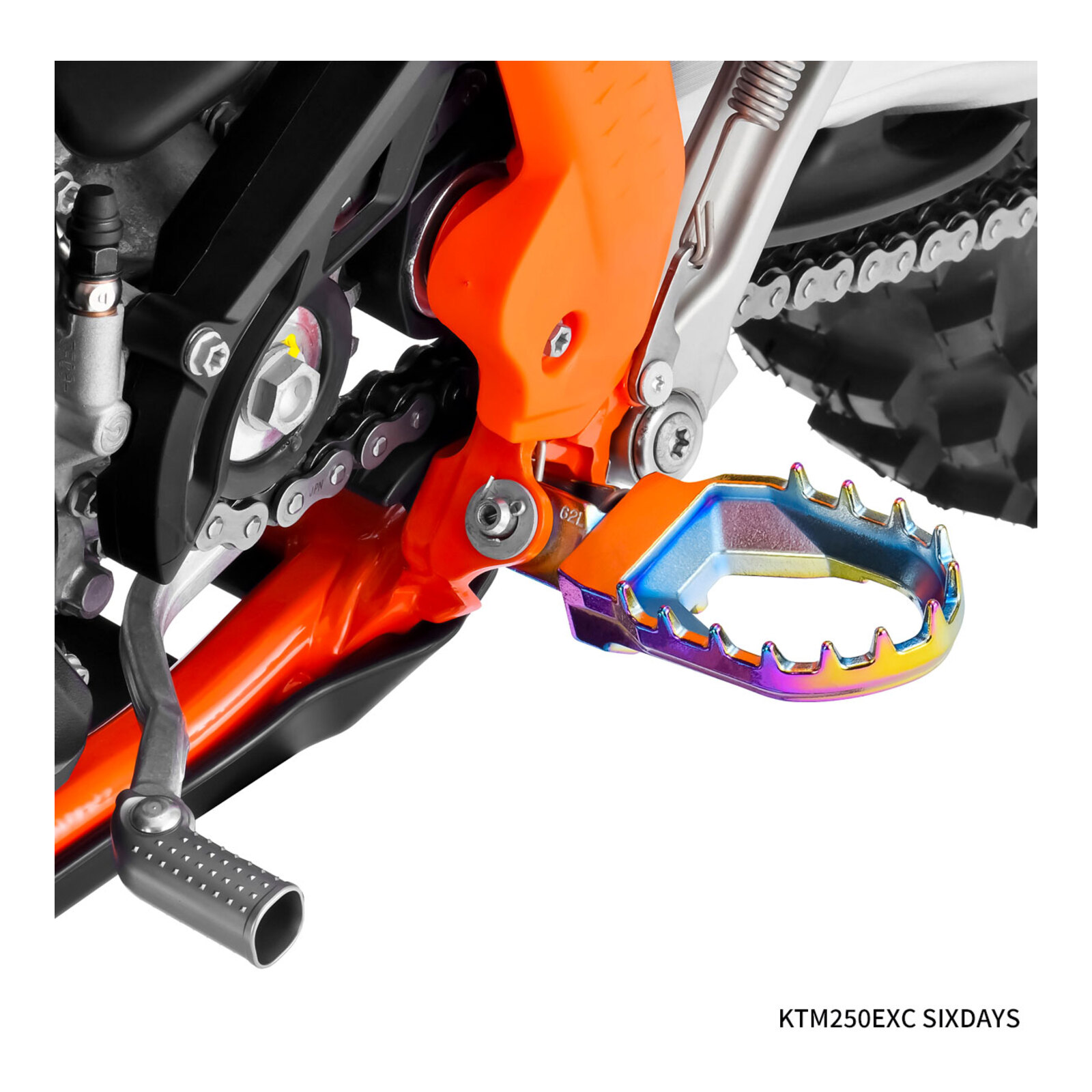 Zeta Max Foot Pegs KTM - Oil Slick - Image 3