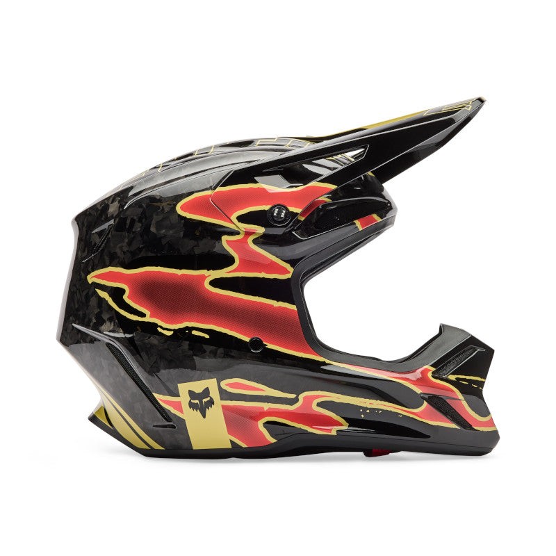 Fox V3 RS Inning Motocross Helmet Black/Purple
