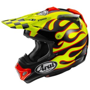 Arai MX-V EVO Motocross Helmet Flame Yellow - Image 2