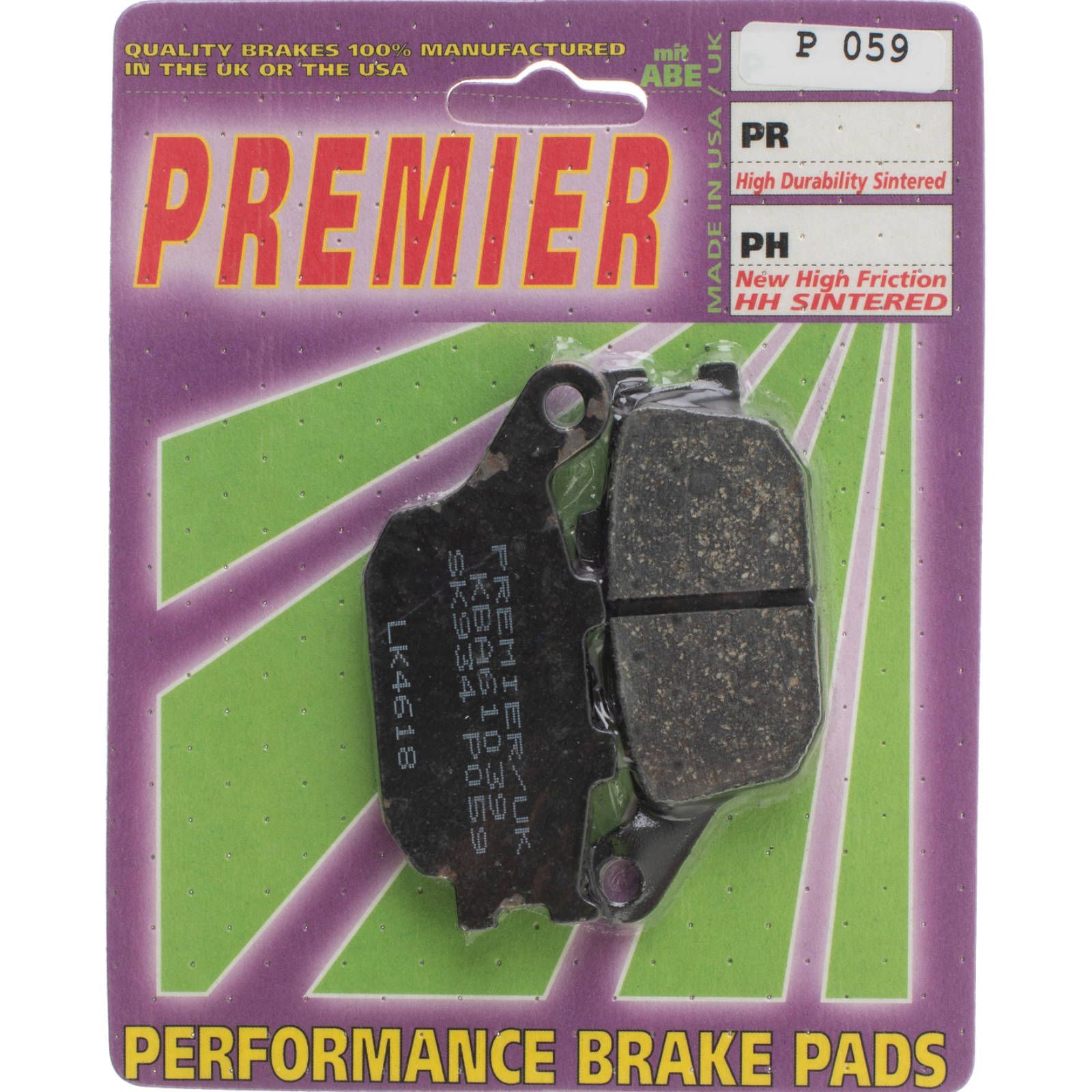 PREMIER BRAKE PADS P059 - HON | SUZ | YAM - Image 1
