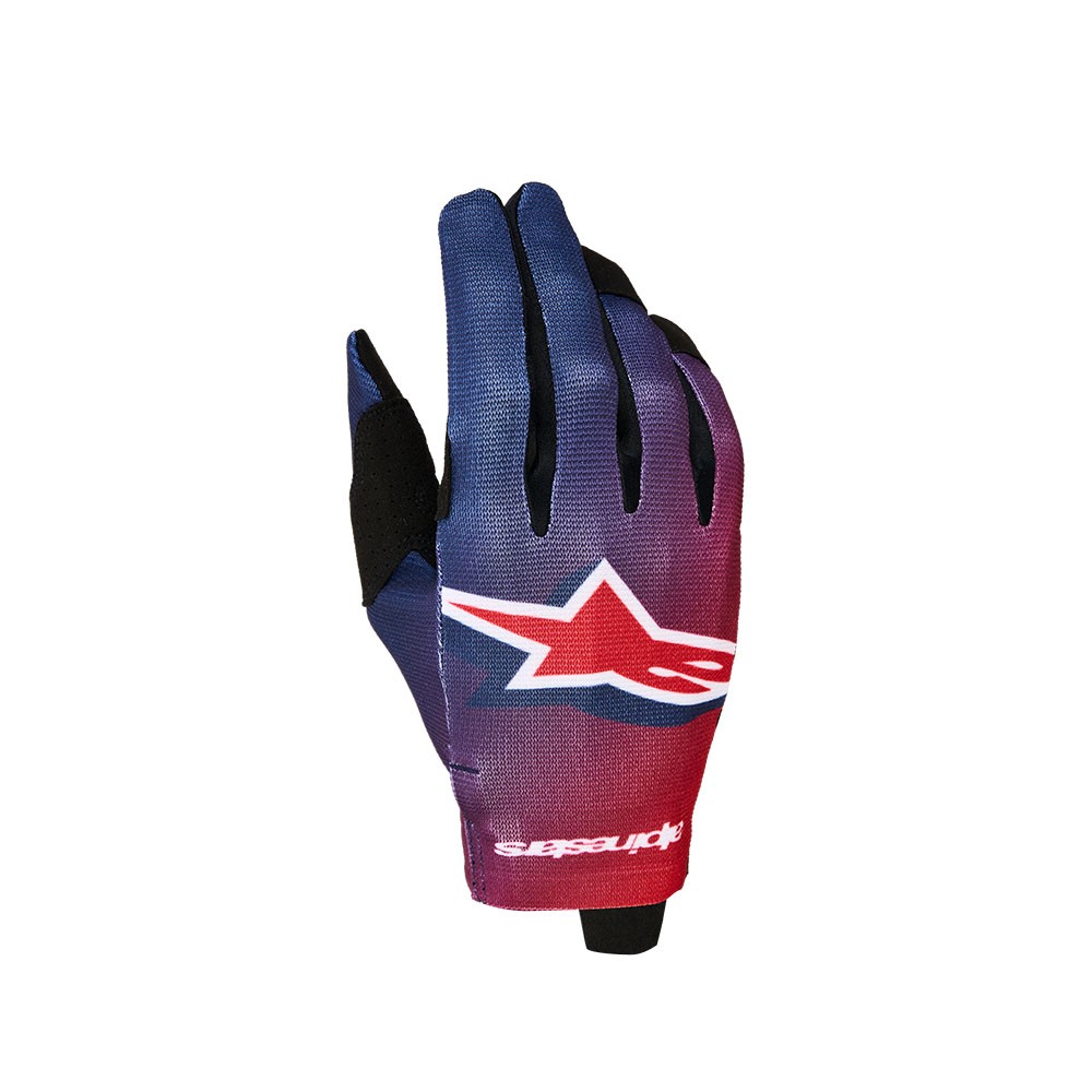 Alpinestars Radar Motocross Gloves Fire Red/Deep Blue