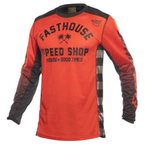 Fasthouse A/C Grindhouse Asher Motocross Jersey Infrared/Black - Image 1