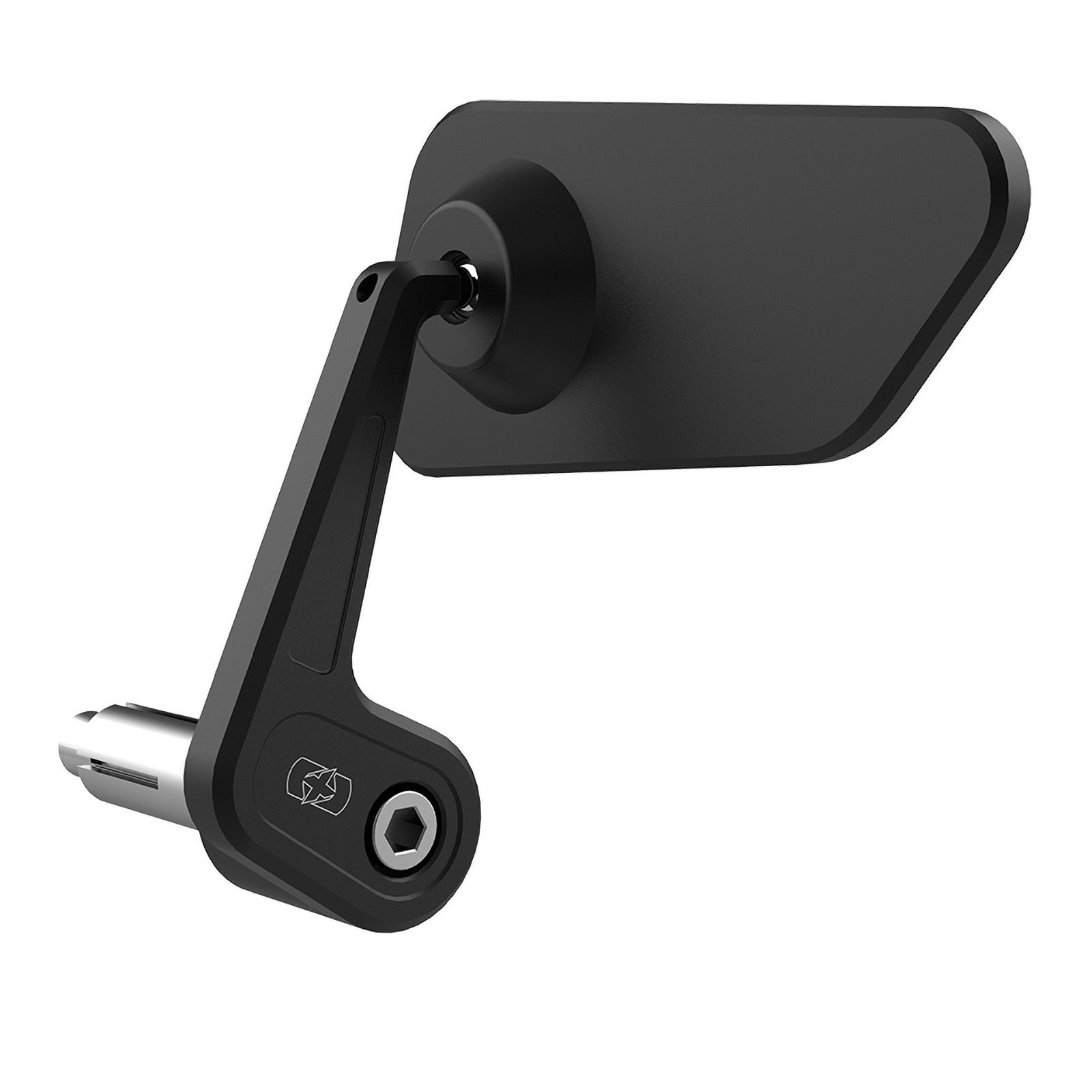 Oxford Horizon Billet Alloy Bar End Mirror Left Black - Image 1