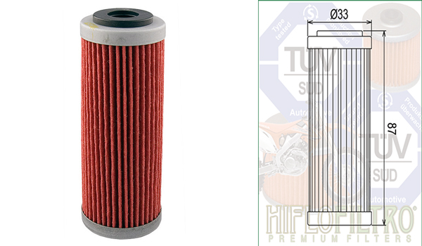 Oil Filter Hiflo HF652 German TUV Approved