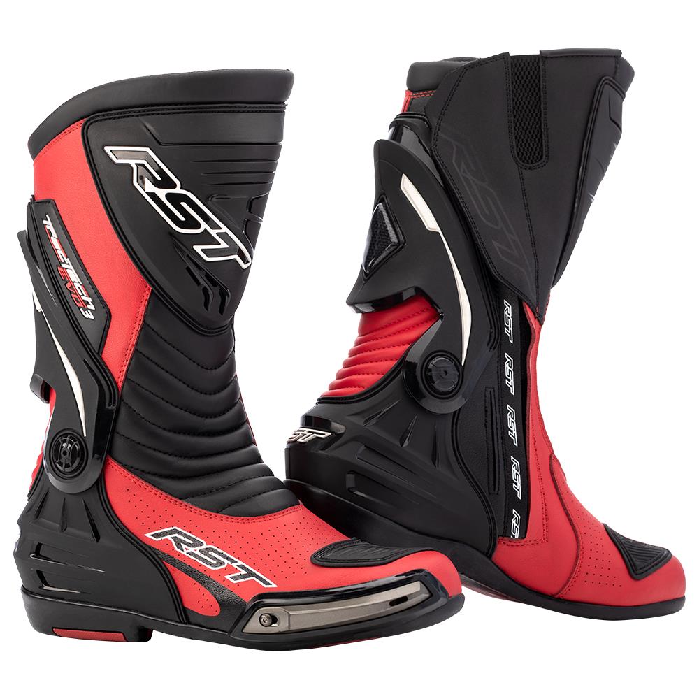 RST Tractech Evo-3 Road Boots Red/Black