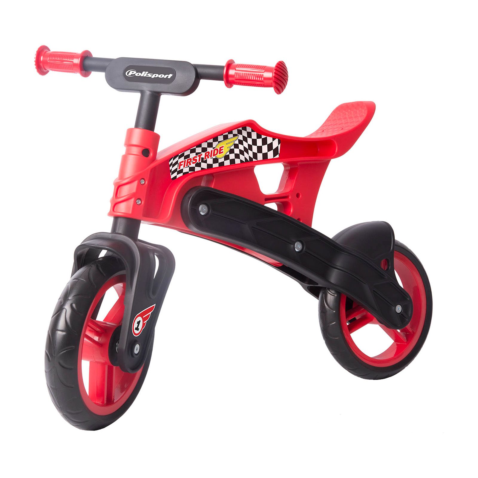 Polisport Balance Bike Red/Black - Image 1