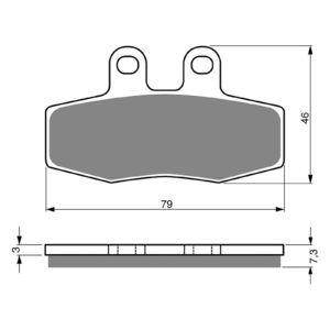 BRAKE PADS GOLDFREN SINTERED SPORTS GF010 - S3 ( PH241 ) - Image 1