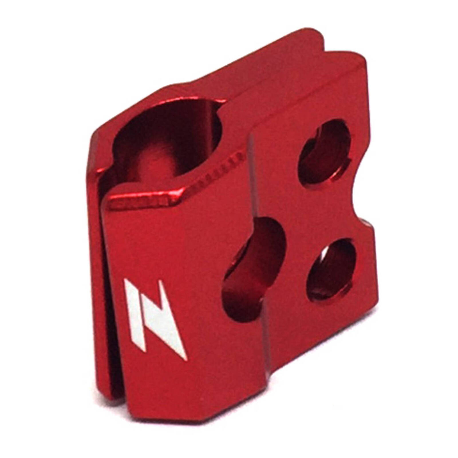 Zeta F-Brake Line Clamp Kawasaki KXF/KLX, Suzuki RM/RMZ - Red - Image 1