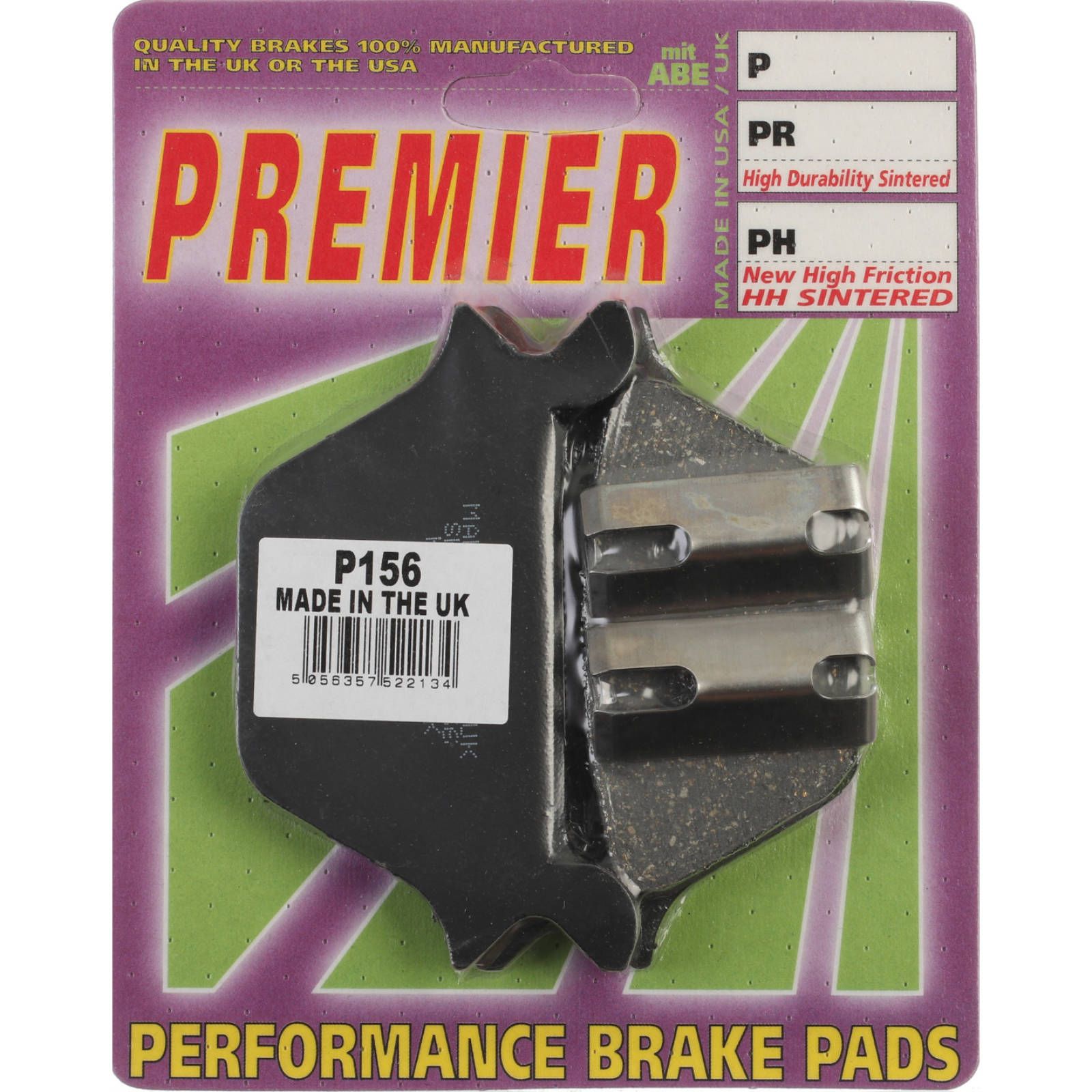 PREMIER BRAKE PADS P156 – HD