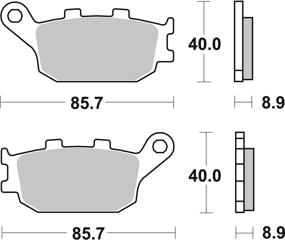 SBS 657LS Rear Brake Pads