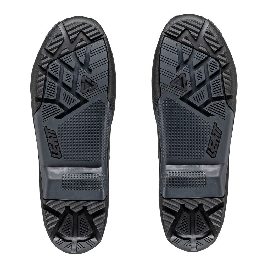 LEATT BOOT OUTER SOLE 4.5/5.5 ENDURO US8/9 PAIR BLK/GREY