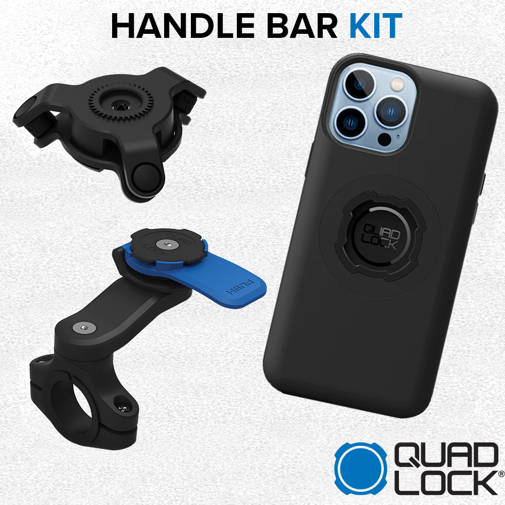 Quad Lock iPhone 15 Pro Max Handlebar Mount Kit