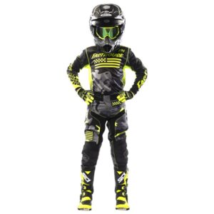 Fasthouse Grindhouse Riot Motocross Jersey Youth Black/High Viz - Image 4