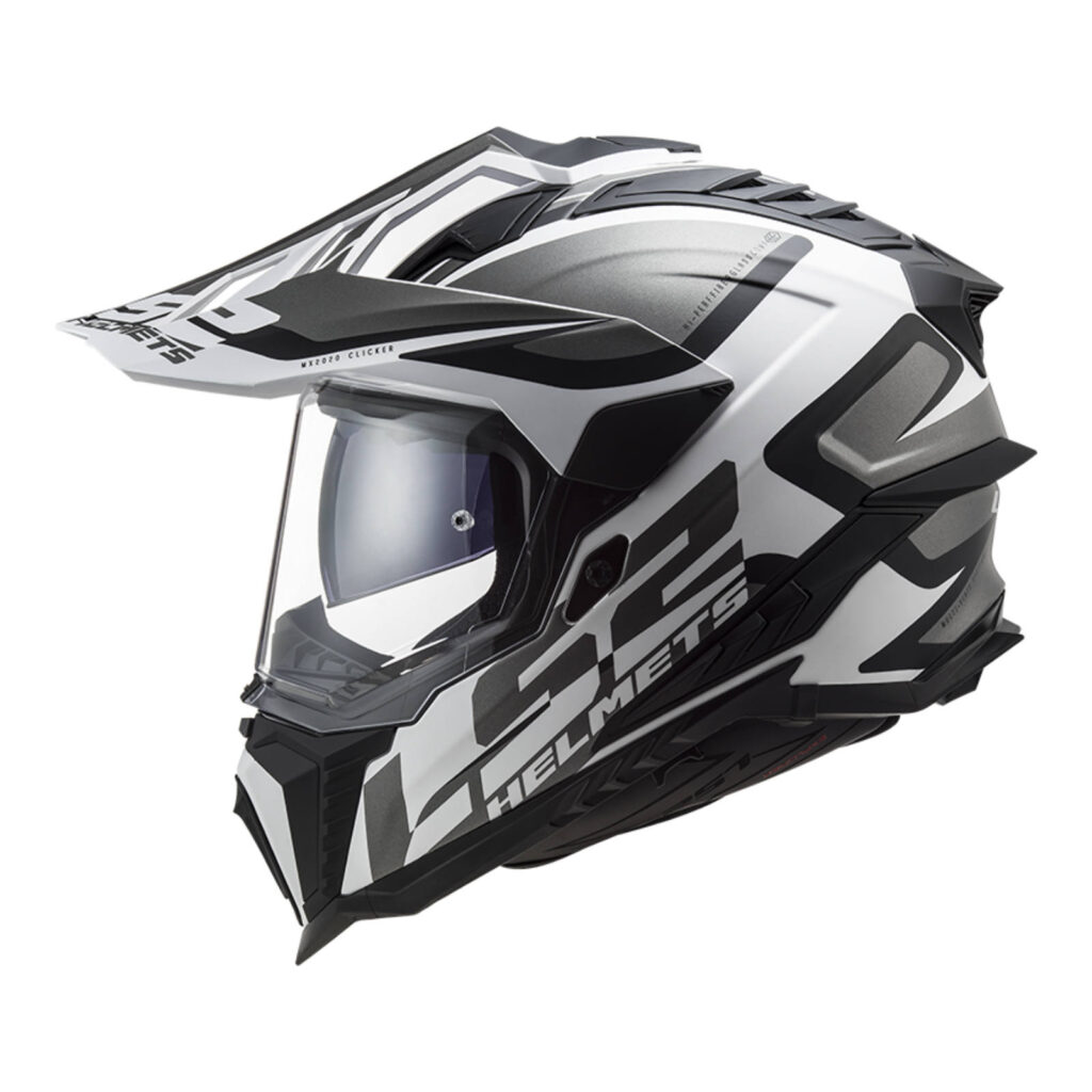 LS2 MX701 Explorer HPFC Adventure Helmet Alter - Matte Black / White