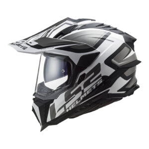 LS2 MX701 Explorer HPFC Adventure Helmet Alter - Matte Black / White - Image 4
