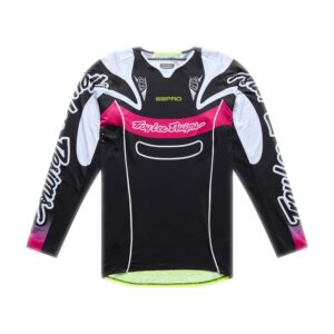 Troy Lee Designs SE Pro Salvo Motocross Jersey Black/White - Image 1