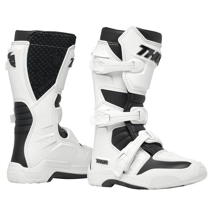 Thor Blitz XR Motocross Boots Youth Black/White