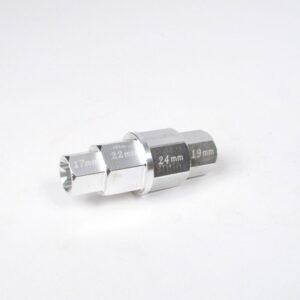 WHITES 4-IN-1 HEX AXLE TOOL 17 19 22 24mm ALUM - Image 2