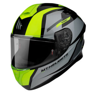 MT Helmet Targo Pro Sound Road Helmet Fluro Yellow - Image 1