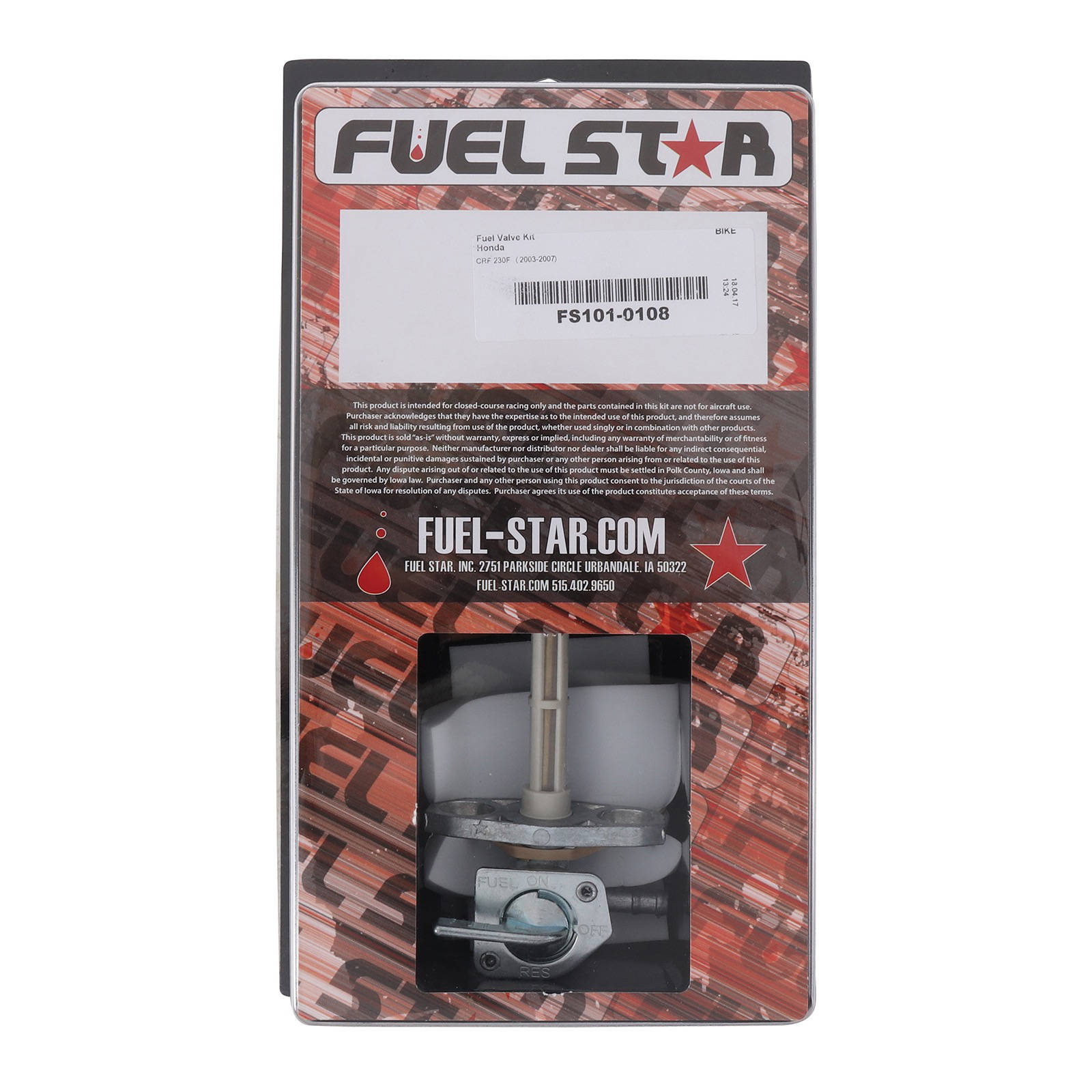 All Balls Racing Fuel Tap Kit (FS101-0108) - Image 1
