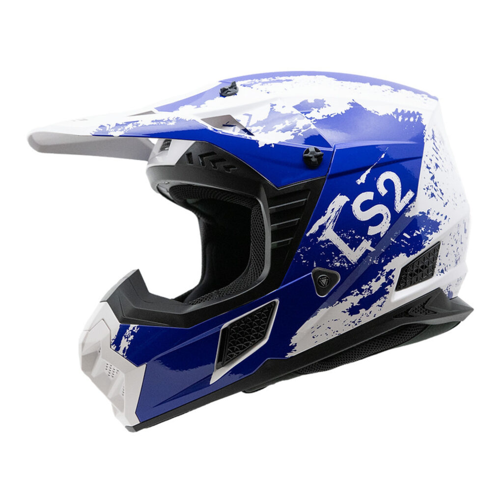 LS2 MX706 Coz Hyde Motocross Helmet Blue / White