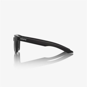 100% Erba Soft Tact Black Sunglasses Smoke Lens - Image 3