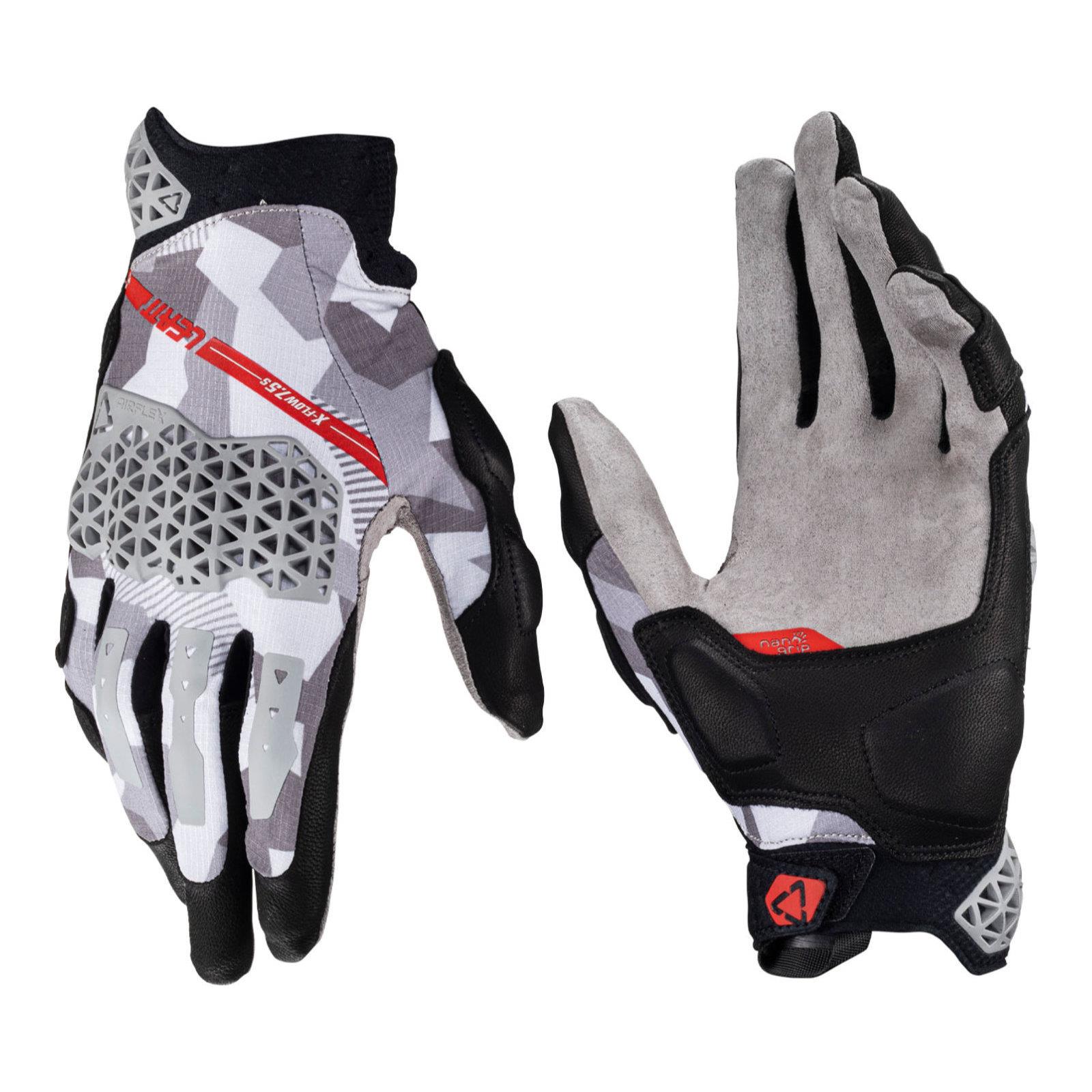 Leatt 7.5 X-Flow Adventure Gloves (Short)  Steel - Image 1