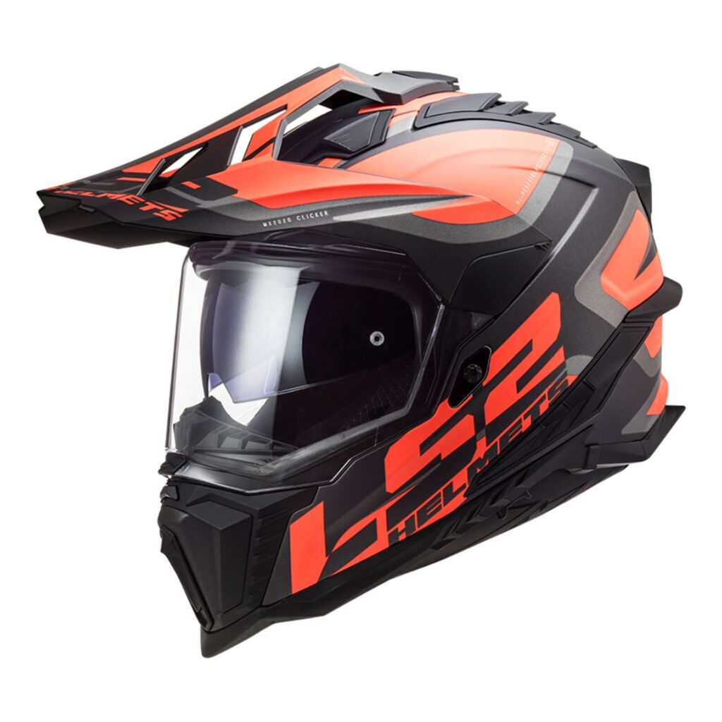 LS2 Explorer MX701 HPFC Alter Adventure Helmet Black/Orange