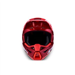 Alpinestars S-M3 Radium Motocross Helmet Red Metallic/Red Fluoro/White Gloss - Image 5