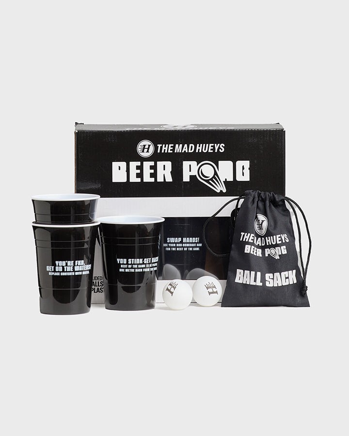 The Mad Hueys Beer Pong Set BLack