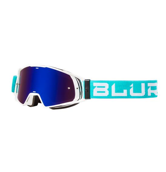 Blur B-20 Motocross Goggles Flat Teal/White