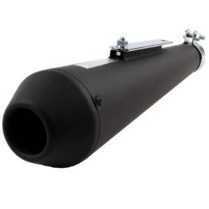 WHITES MUFFLER SHORTY MEGAPHONE REVERSE CONE BLK - Image 1