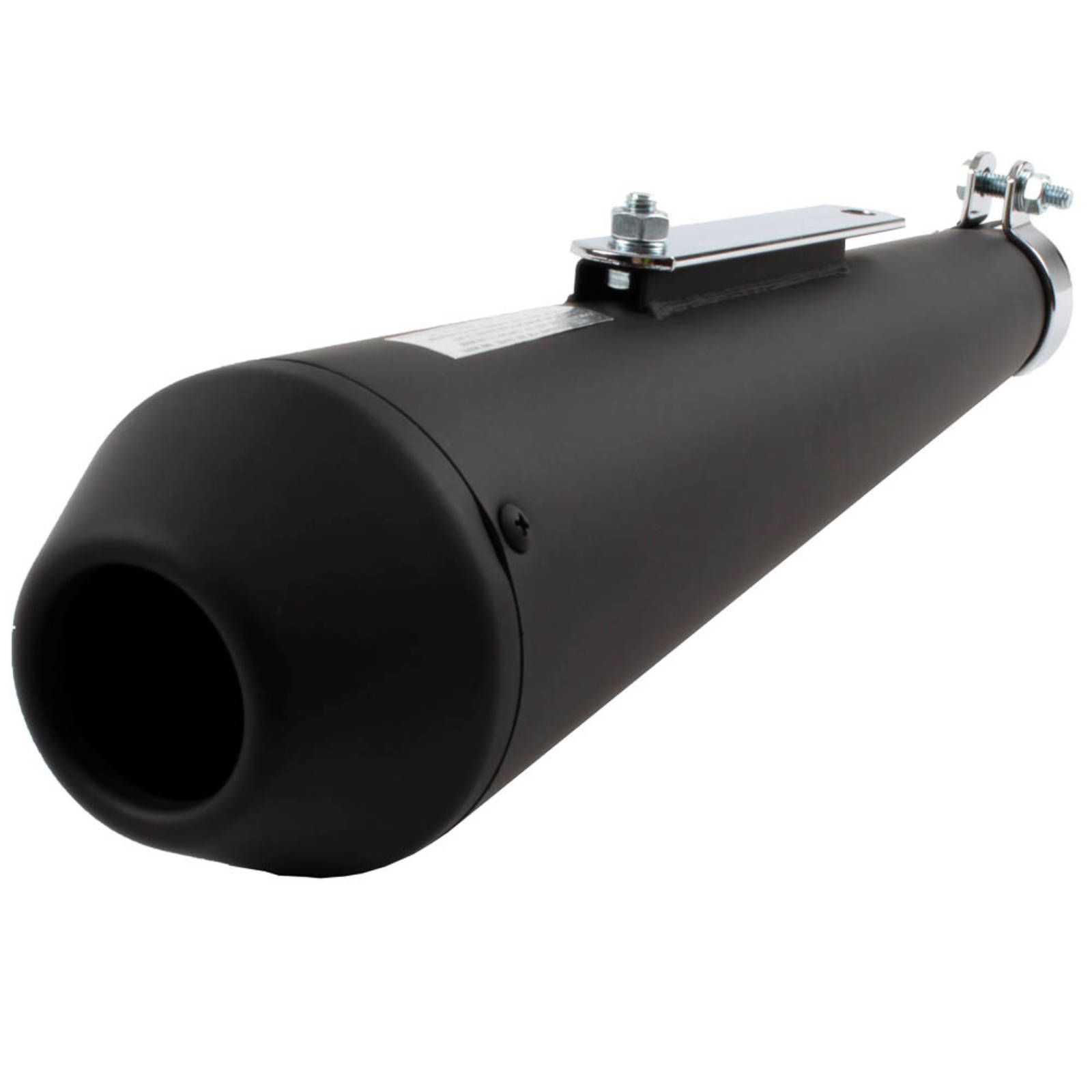WHITES MUFFLER SHORTY MEGAPHONE REVERSE CONE BLK - Image 1