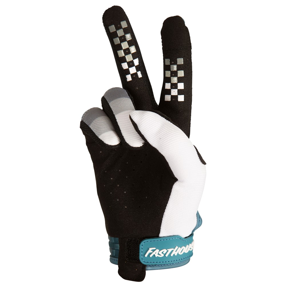 Fasthouse Youth Pacer Motocross Glove Slate/White