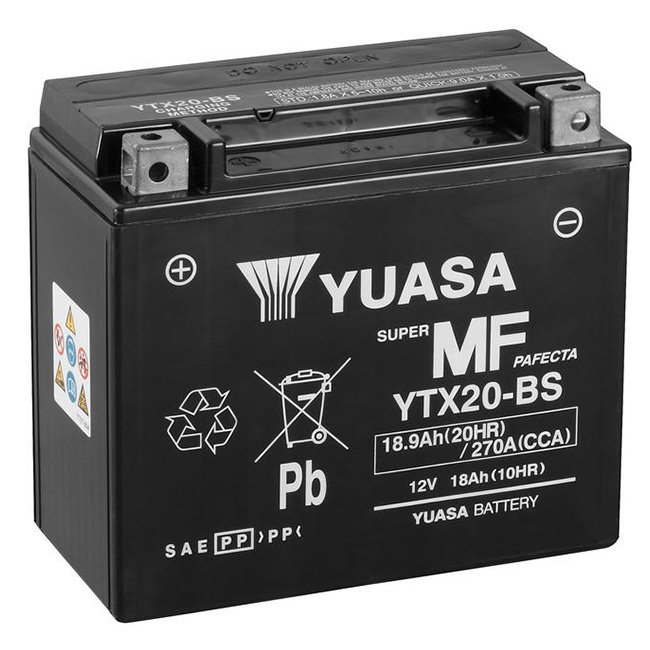 YTX20-BS Non-DG Factory Sealed Battery Yuasa