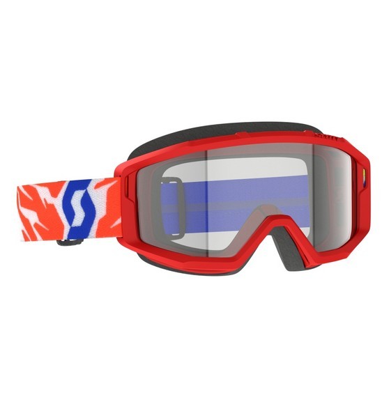 Scott Primal Motocross Goggles Youth Red Clear lens