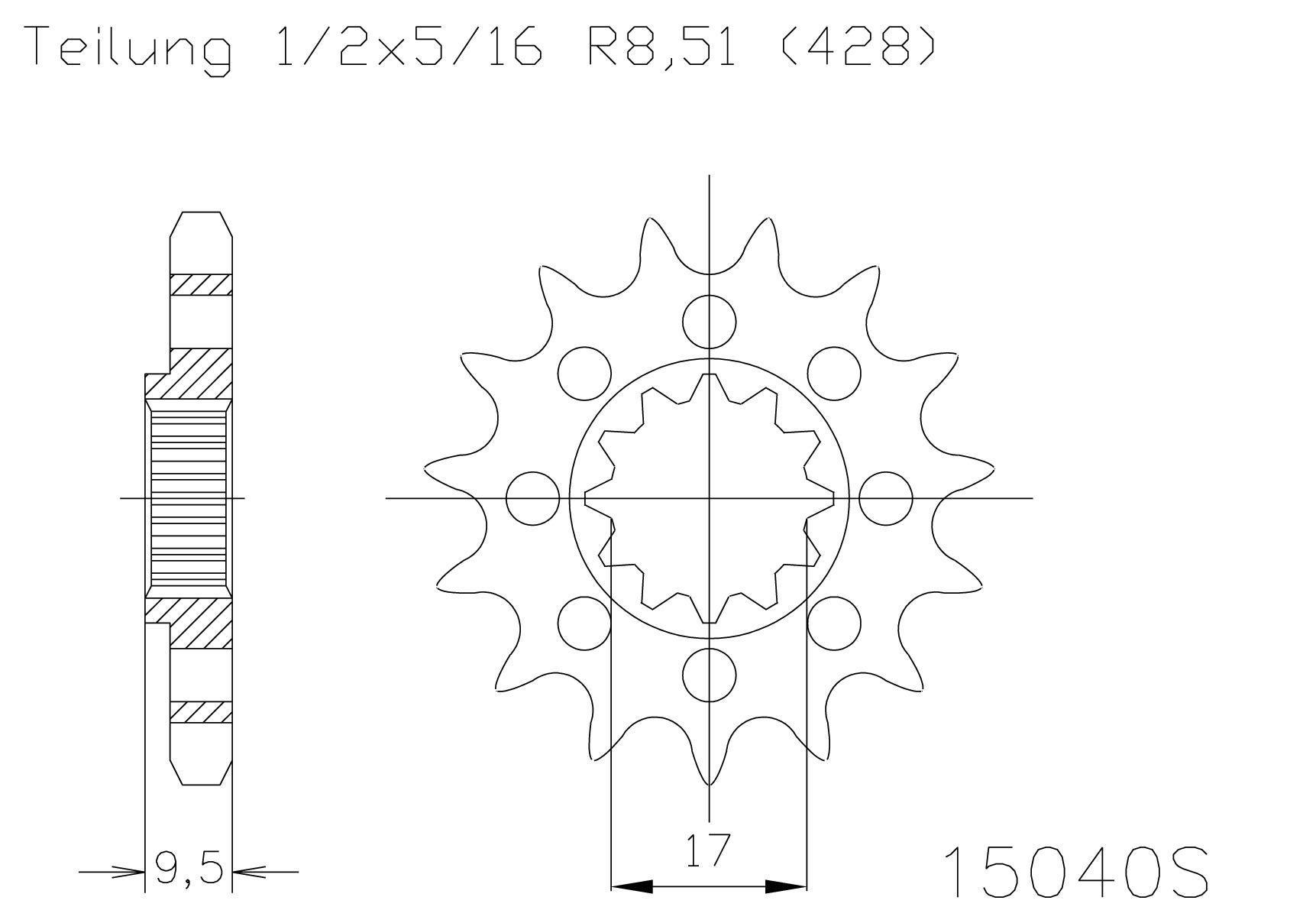 SPROCKET FRONT MOTO-MASTER MADE IN HOLLAND KTM 85SX 03-17 105SX 04-11 HUSQVARNA TC85 14-17 12T - Image 1