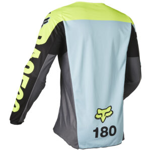 Fox 180 Trice Teal Motocross Jersey - Image 3