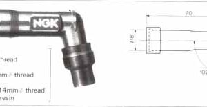 NGK plug Cap TB05EMA black    8636                         [AC] - Image 9