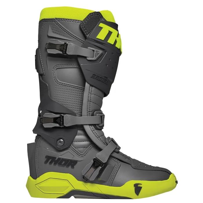 Thor MX Radial Motocross Boots Grey/Yellow