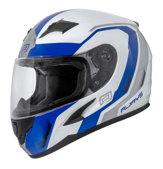 Rjays Grid Road Helmet Gloss White/Blue