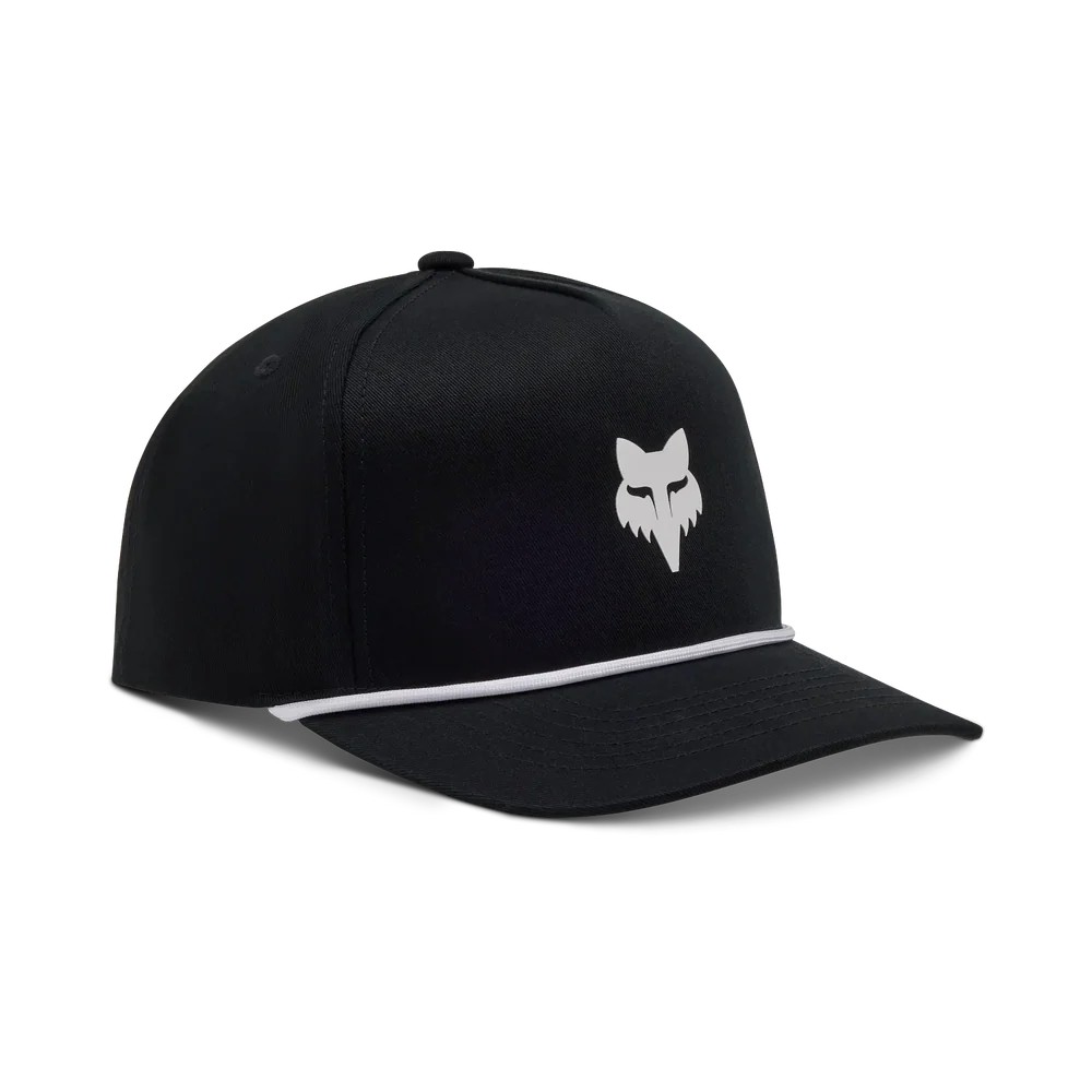 Fox Head Rope Hat Black