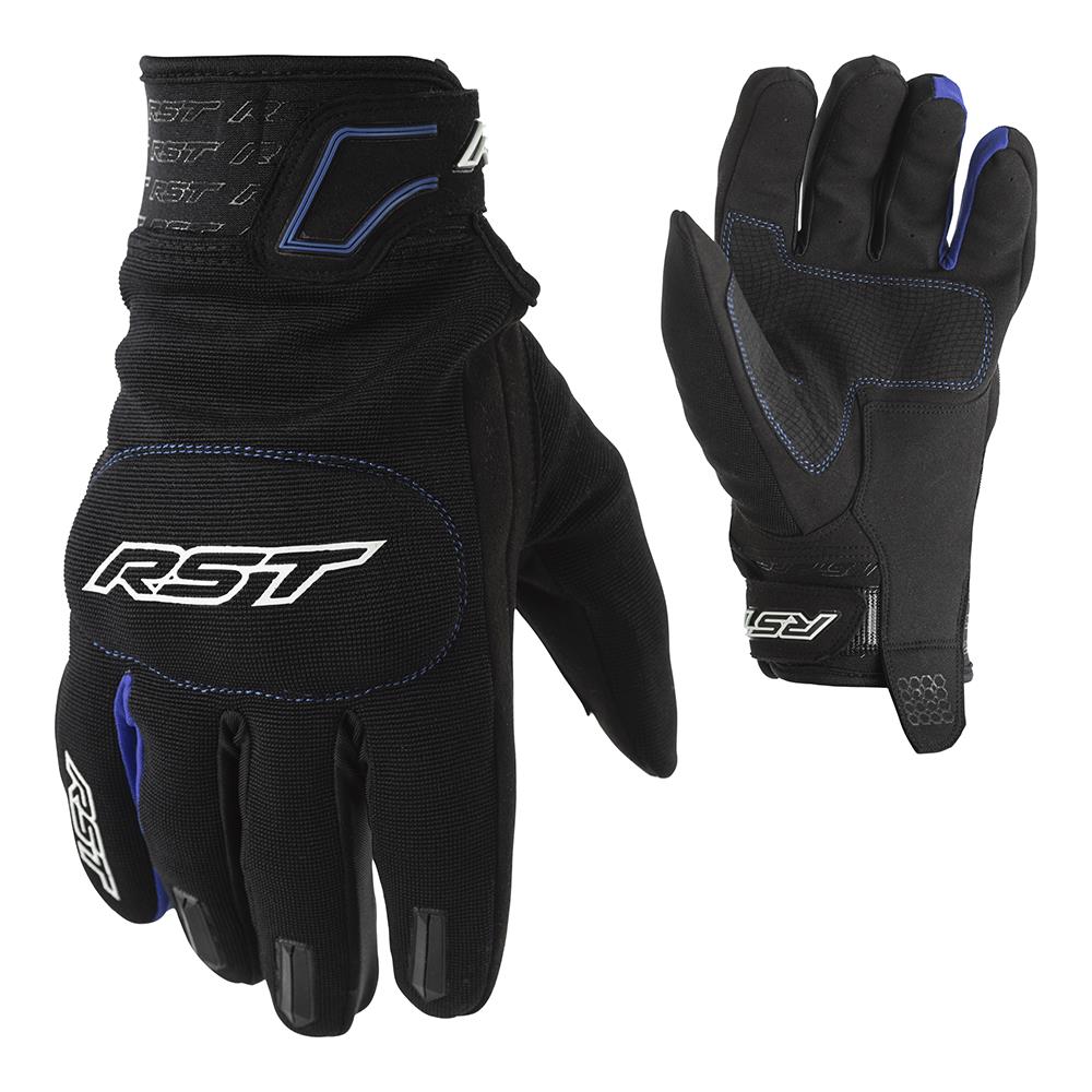 RST Rider CE Textile Road Gloves Black/Blue