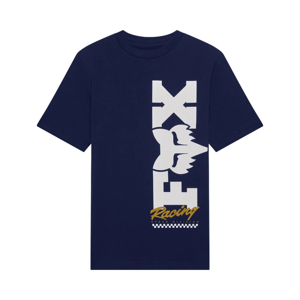 Fox Checker Tee Youth Navy