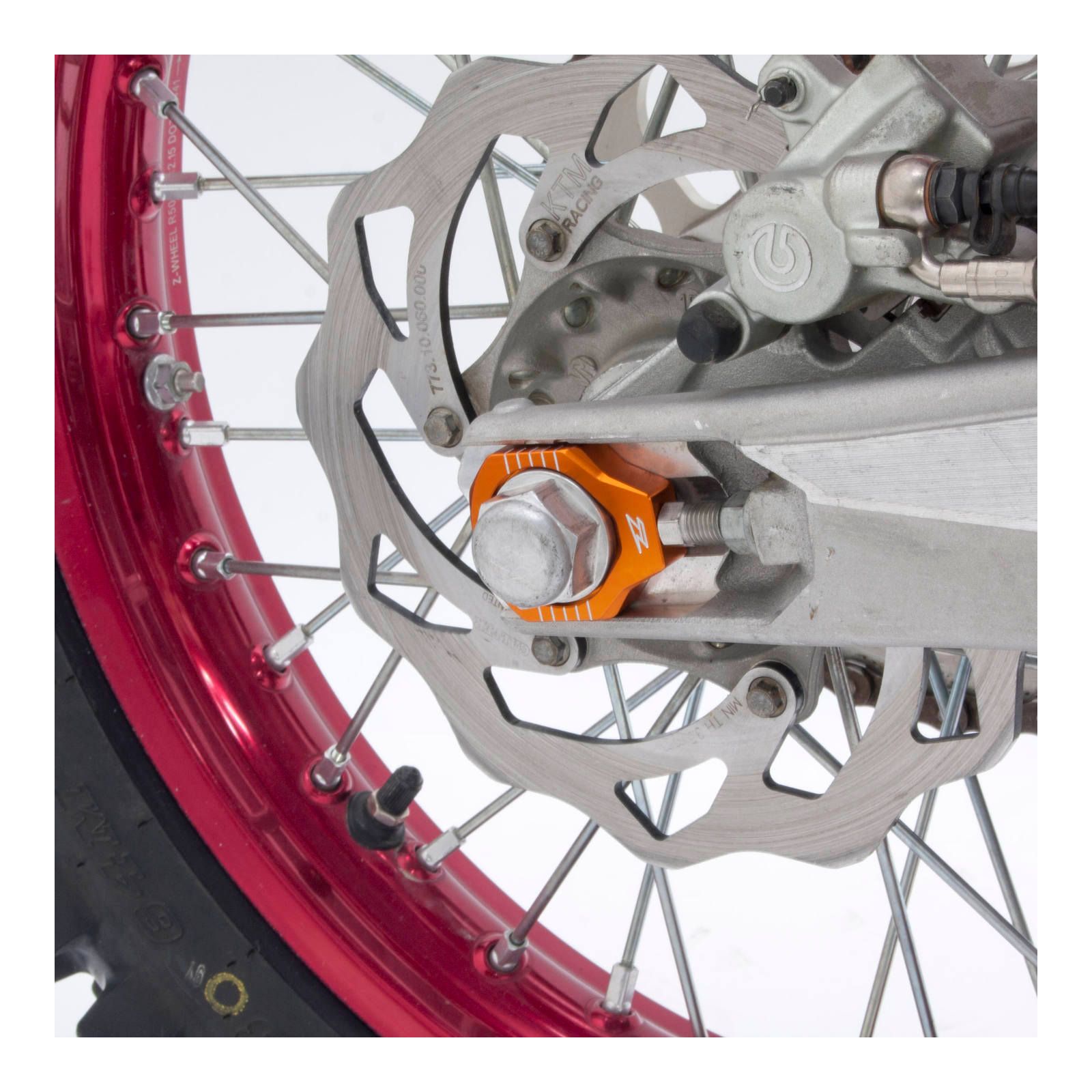 ZETA REAR AXLE BLOCK KTM SX/SXF- '12, 85SX,EXC ORANGE - Image 3