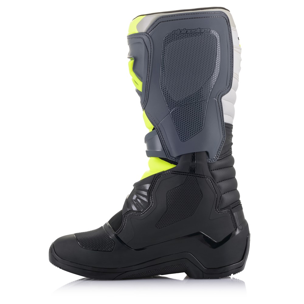 Alpinestars Tech-3 Motocross Boots Black/Cool Grey/Yellow Fluro