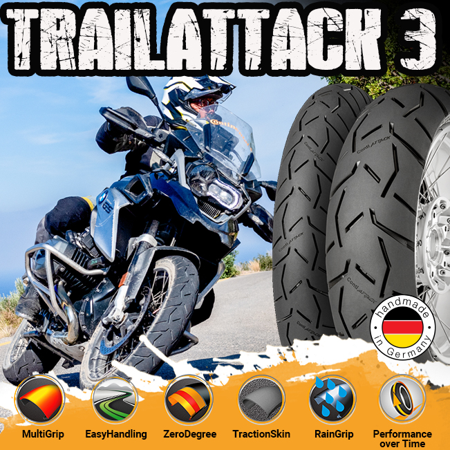 Continental ContiTrailAttack 3 Rear Adventure Tyre 150/70x17 (Radial)